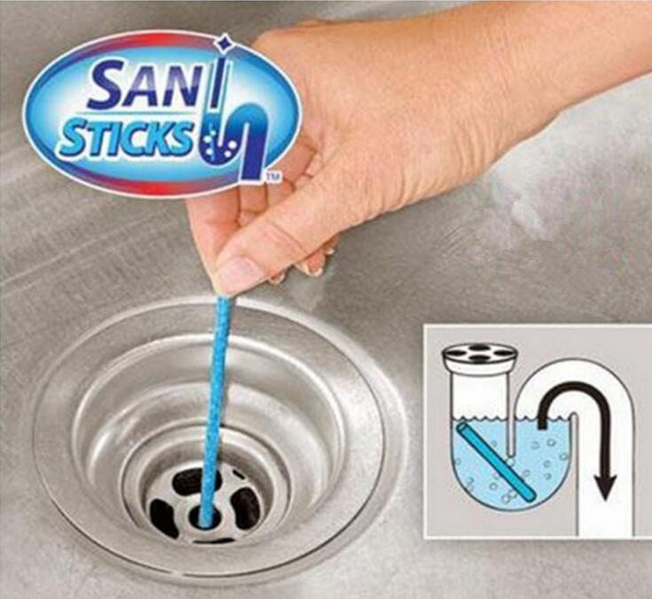 12/set Sani Sticks Oil Decontamination The Kitchen Toilet Bathtub Drain  Cleaner