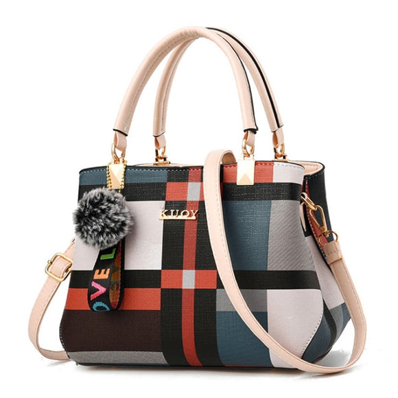 New Casual Plaid Shoulder Bag